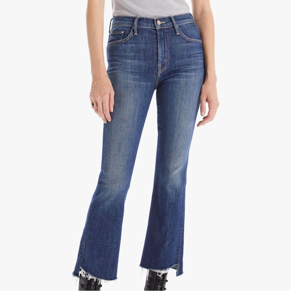 NWT Mother Denim The Insider Crop Step Frey in Girl Crush Size 28